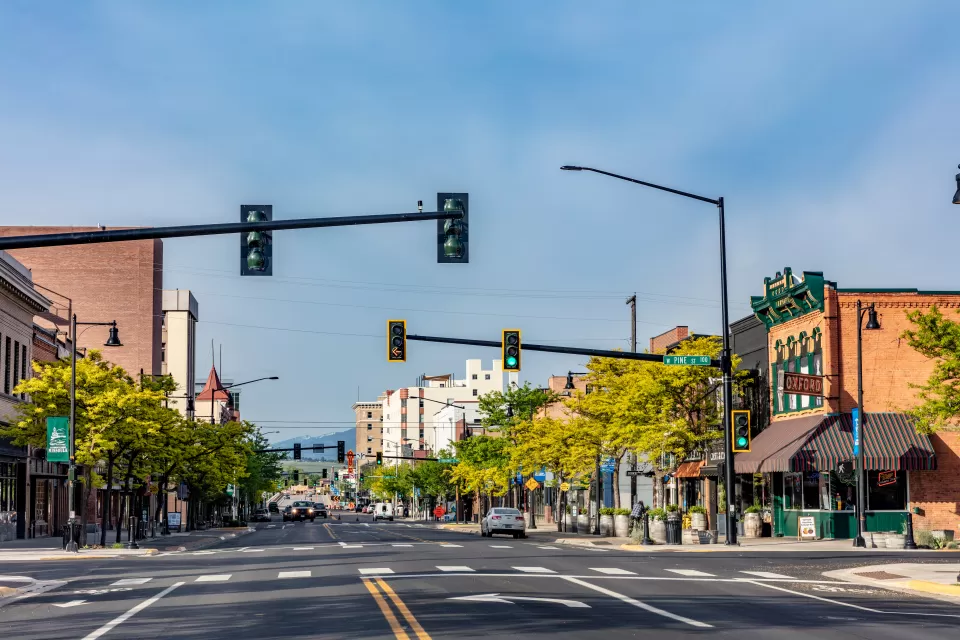 Higgins Avenue in downtown Missoula, Montana